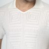 Polo Shirt Regular Fit Knitted Off White - Image 2