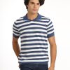 Polo Shirt Regular Fit Knitted Blue