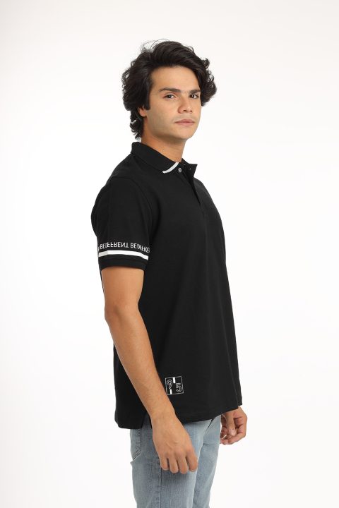 Polo Shirt Regular Fit Black - Image 3