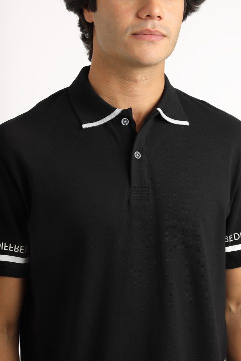 Polo Shirt Regular Fit Black - Image 2