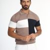 Polo Shirt Regular Fit Knitted Beige