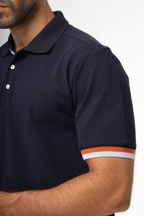 Polo Shirt Regular Fit Dark Blue - Image 4