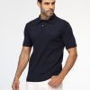 Polo Shirt Regular Fit Knitted Dark Blue - Image 3