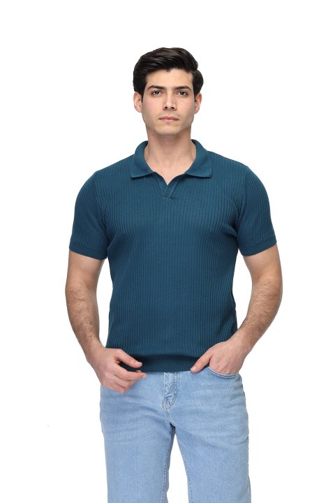 Polo Shirt Regular Fit Knitted Green