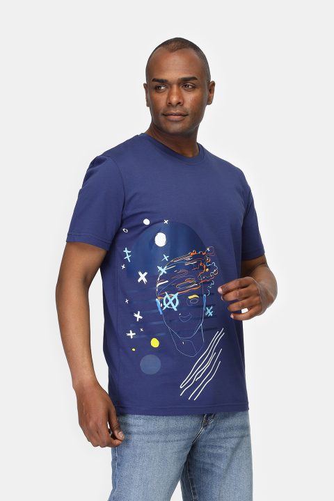 Regular Fit T-Shirt Dark Blue - Image 3