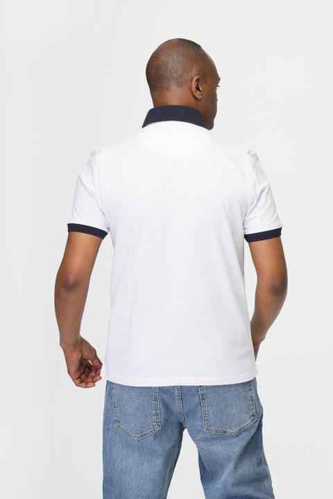 Polo Shirt Regular Fit White - Image 4