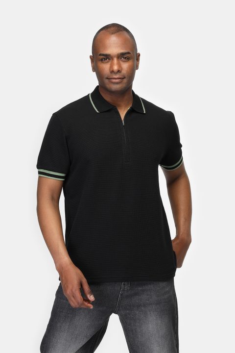 Polo Shirt Regular Fit Black - Image 3