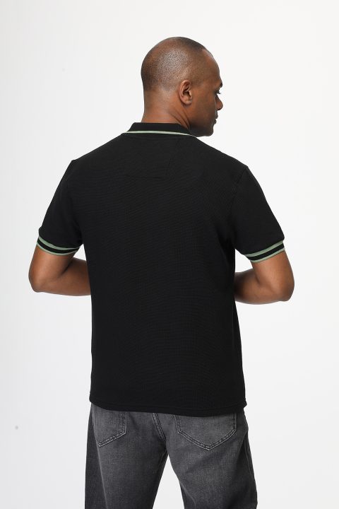 Polo Shirt Regular Fit Black - Image 4