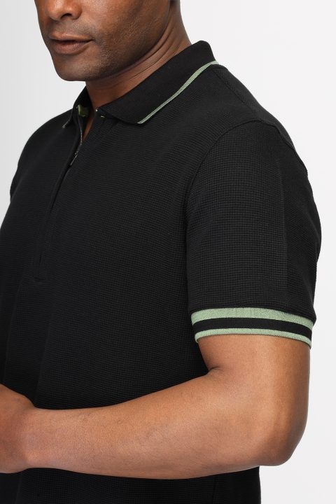 Polo Shirt Regular Fit Black - Image 5