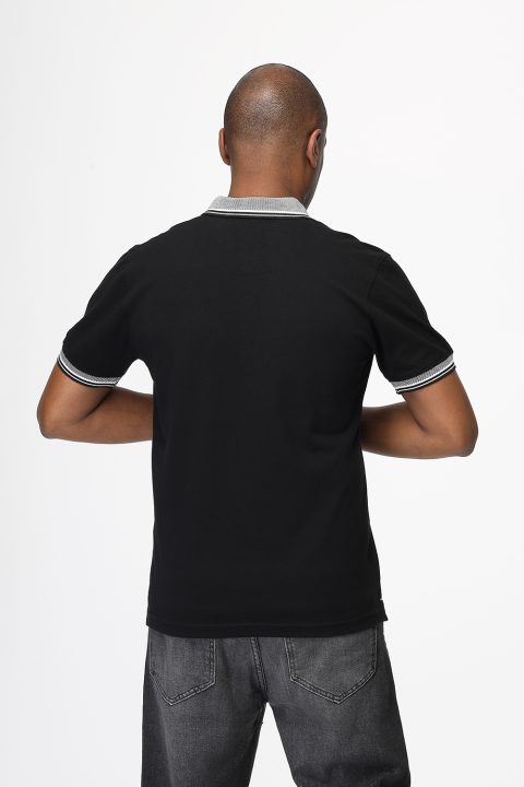 Polo Shirt Regular Fit Black - Image 4