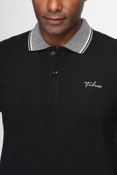 Polo Shirt Regular Fit Black - Image 2