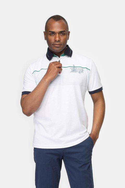 Polo Shirt Regular Fit White - Image 3