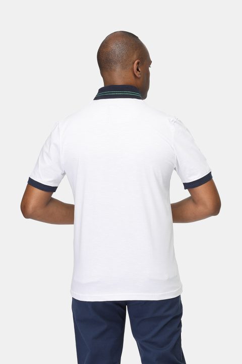 Polo Shirt Regular Fit White - Image 4