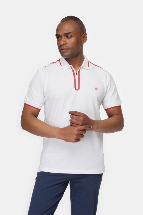 Polo Shirt Regular Fit White - Image 3