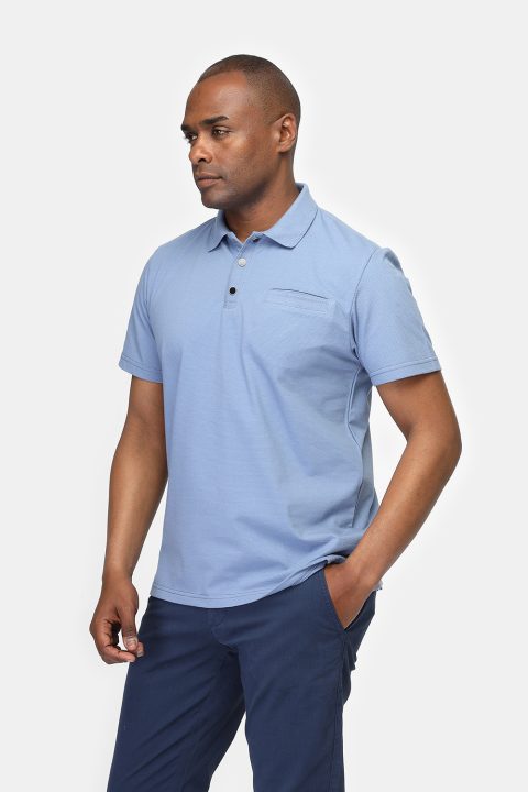 Polo Shirt Regular Fit Blue - Image 3