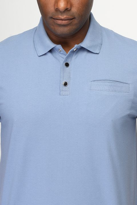 Polo Shirt Regular Fit Blue - Image 2