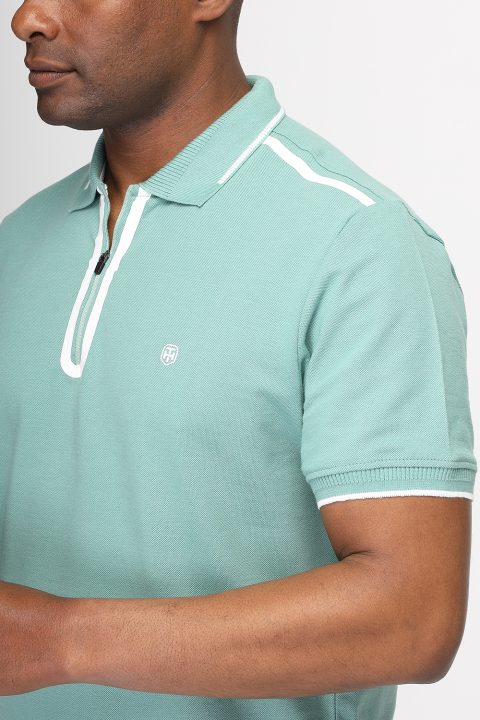 Polo Shirt Regular Fit Light Green - Image 4