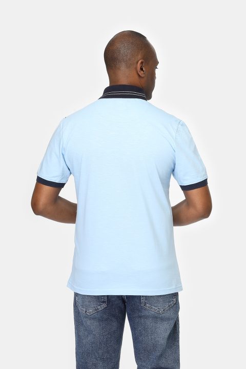 Polo Shirt Regular Fit Light Blue - Image 3