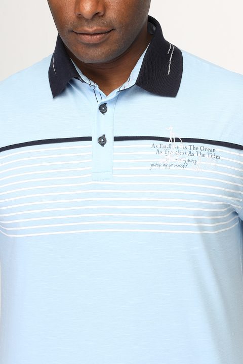 Polo Shirt Regular Fit Light Blue - Image 2