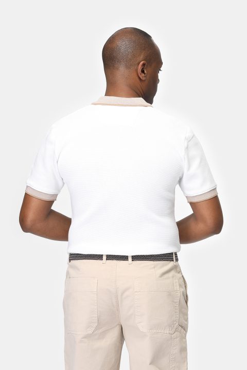 Polo Shirt Regular Fit White - Image 3