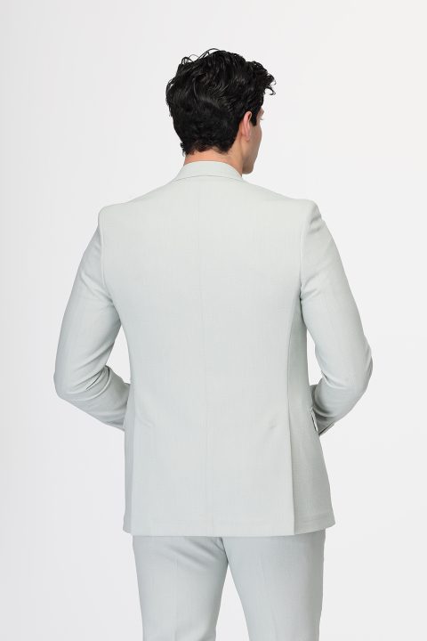 Slim Fit Suit Light Green - Image 5