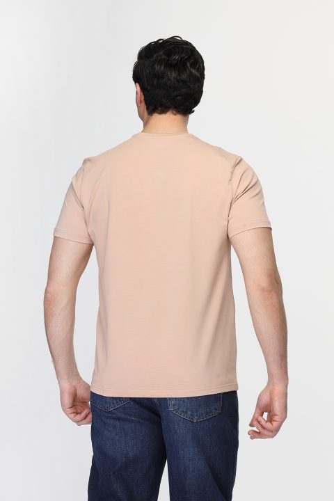 Regular Fit T-Shirt Beige - Image 3