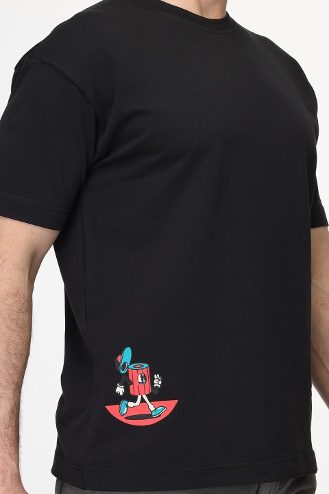 Over Size T-Shirt Black - Image 3