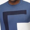 Regular Fit T-Shirt Knitted Blue - Image 2