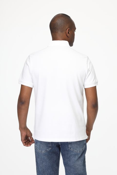 Polo Shirt Regular Fit White - Image 3