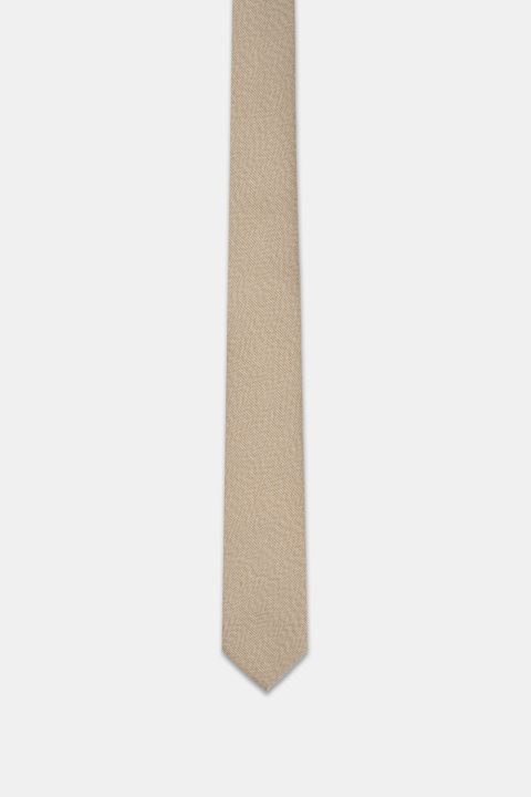 Jacquard Tie 6 cm Beige