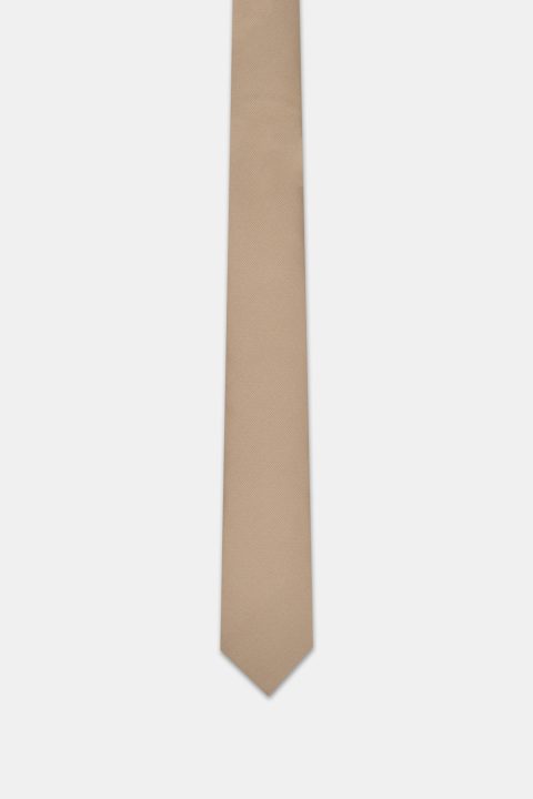 Jacquard Tie 6 cm Beige