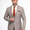 Skinny Fit Suit Beige - Image 3