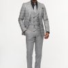 Slim Fit Suit Light Gray