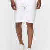 Regular Fit Jeans Short White