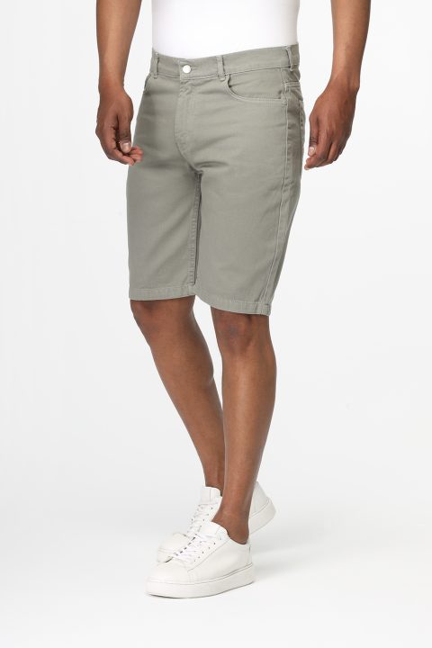 Regular Fit Jeans Short Light Green - Image 3