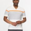 Polo Shirt Regular Fit Knitted Off White