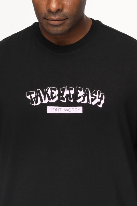 Relax Fit T-Shirt Black - Image 4