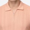 Polo Shirt Regular Fit Knitted Orange - Image 2