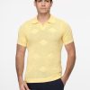 Polo Shirt Relax Fit Knitted Yellow