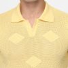 Polo Shirt Relax Fit Knitted Yellow - Image 2