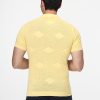 Polo Shirt Relax Fit Knitted Yellow - Image 3