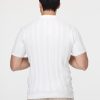 Polo Shirt Regular Fit Knitted White - Image 3
