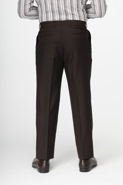 Regular Fit Classic Pants Dark Brown - Image 3