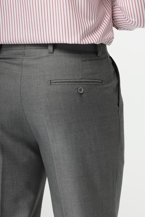 Regular Fit Classic Pants Gray - Image 5