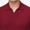 Polo Shirt Regular Fit Knitted Maroon - Image 2