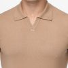 Polo Shirt Regular Fit Knitted Beige - Image 2