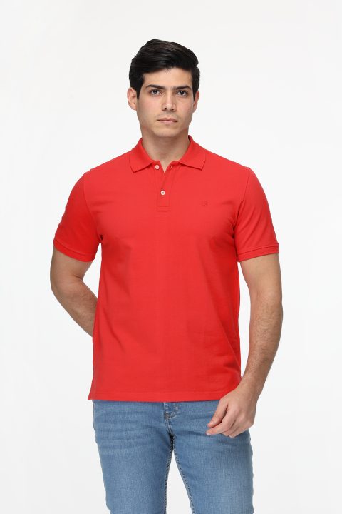 Polo Shirt Regular Fit Maroon - Image 3