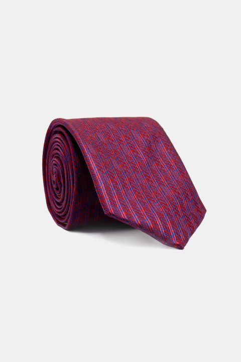 Jacquard Tie 7 cm Maroon