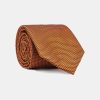 Jacquard Tie 7 cm Orange