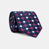 Jacquard Tie 7 cm Dark Blue